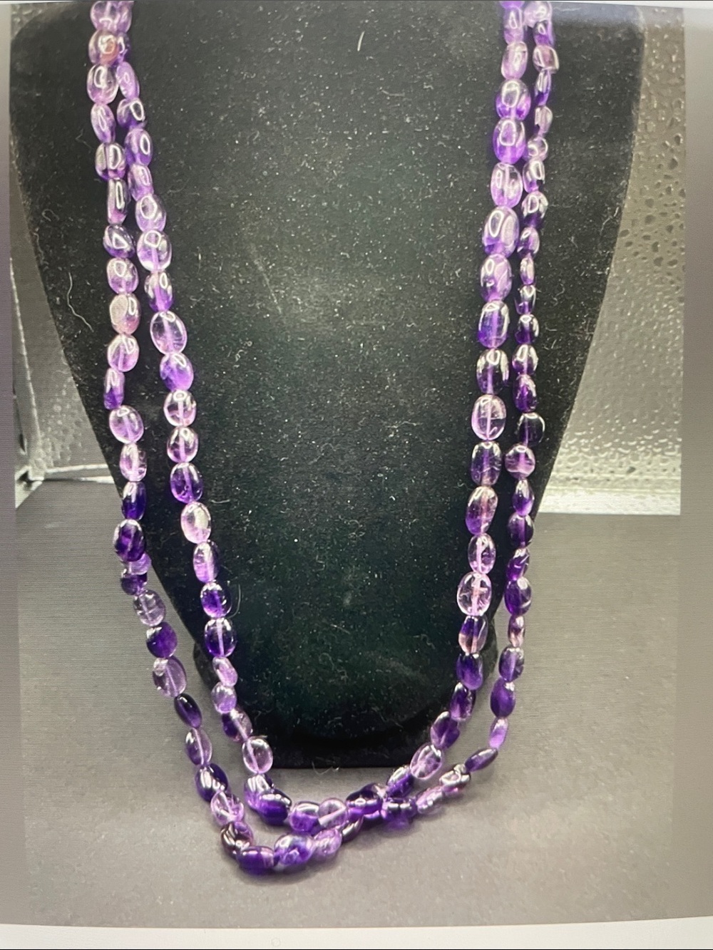 Amethyst Purple Beaded Necklace - Women Jewelry
